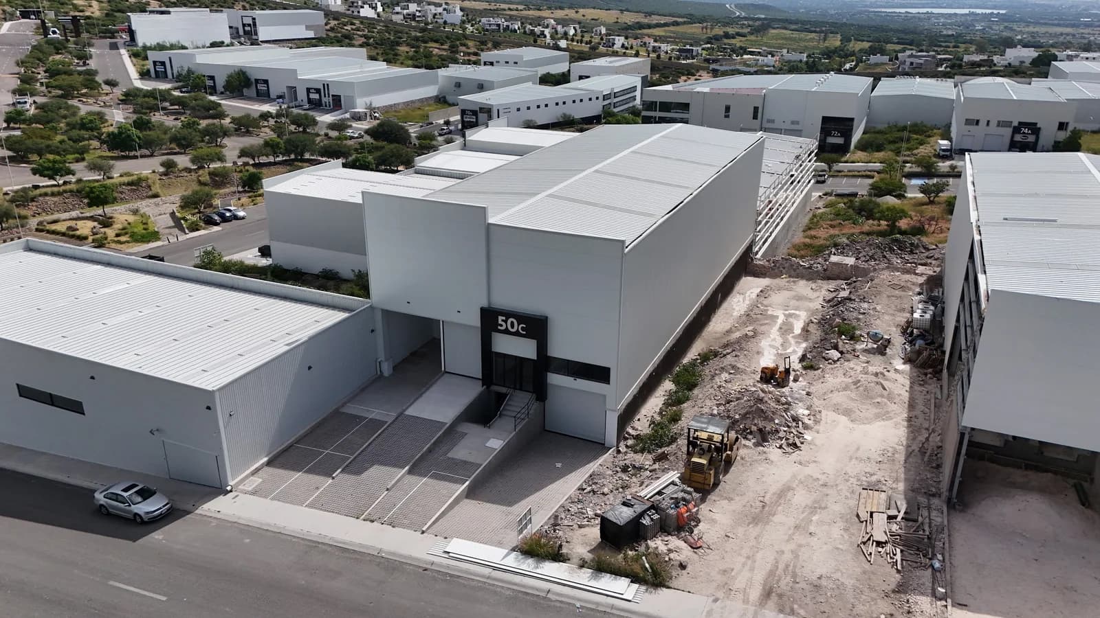 Identified facade of warehouse 50C